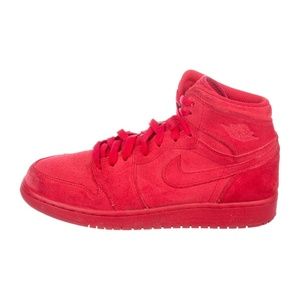 Nike Air Jordan Boys' Retro 1 Suede Sneakers